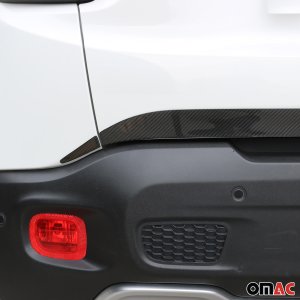 Jeep Renegade Tailgate Trim - Omac - Carbon Fiber - Gloss Black - '19-'24 Jeep Renegade Tailgate Trim - Omac - Carbon Fiber - Gloss Black - '19-'24
